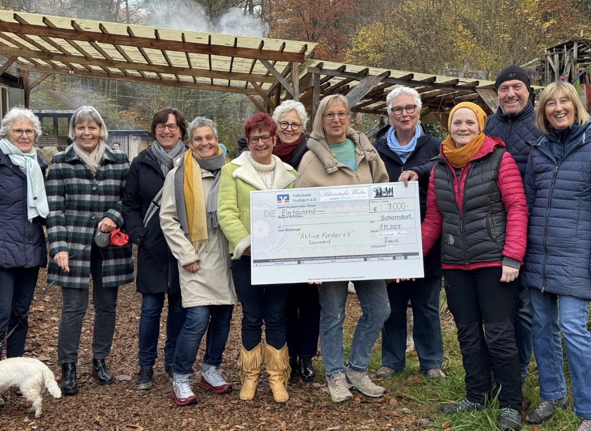 Du betrachtest gerade Schorndorfer Weiber spenden 1.000 € – Wir sagen Danke